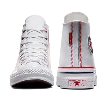 Converse 1970s lace up anti slip and wear-resistant lightweight low top canvas shoes for both men and women, white