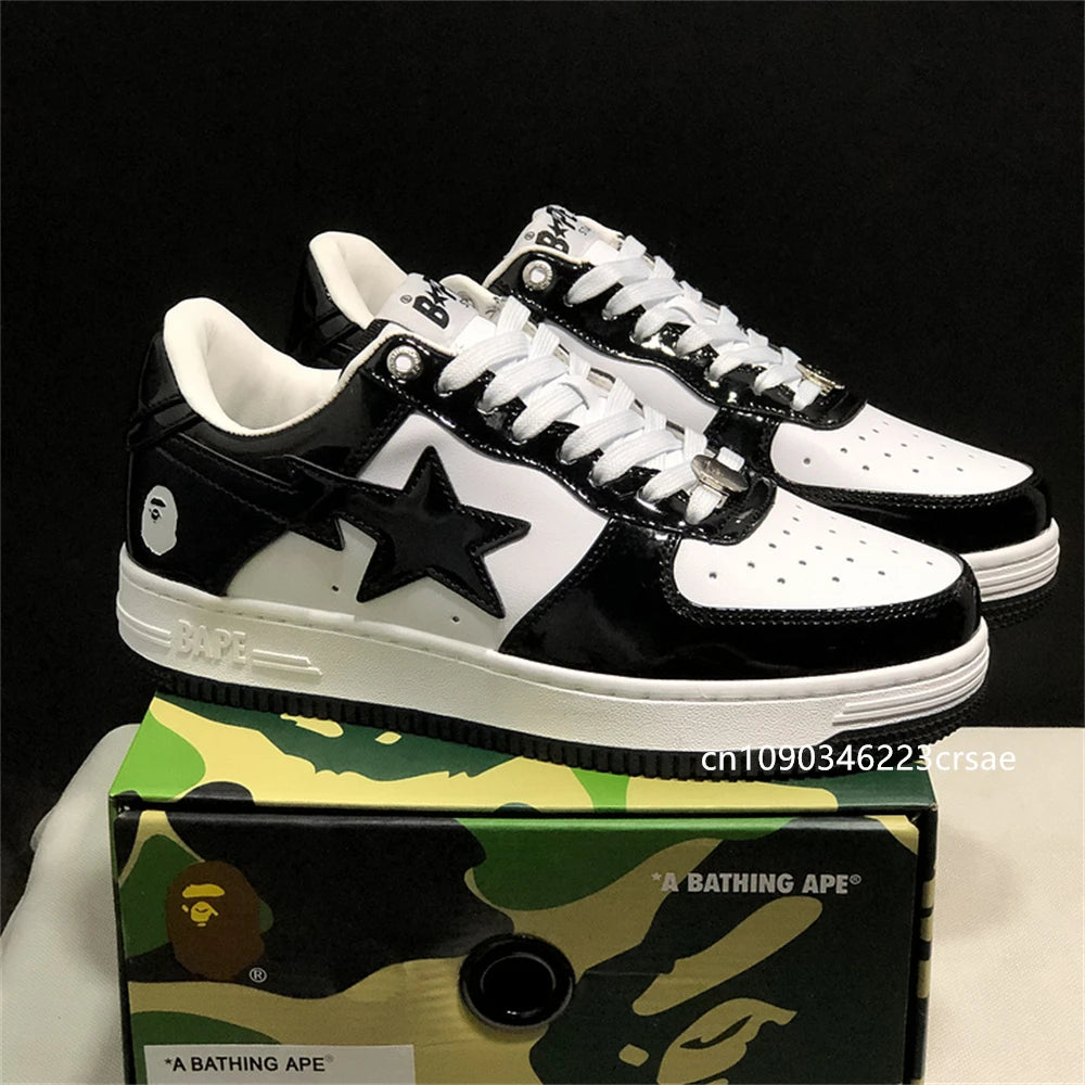 Original Classics Bape Sta Men Women Dropout Skate Shoes Fashion BAPESTA Casual Shoes Outdoor Platform Bear Shoes Sneakers