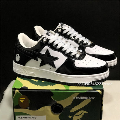 Original Classics Bape Sta Men Women Dropout Skate Shoes Fashion BAPESTA Casual Shoes Outdoor Platform Bear Shoes Sneakers