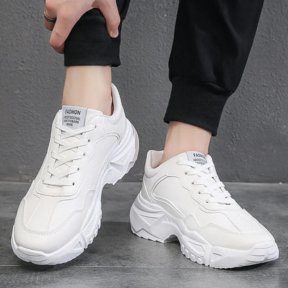 Chunky Sneakers Fashion Men Shoes Brand White Male Casual Shoes Autumn Platform Vulcanized Shoes Zapato Para Hombre 2024 New Hot